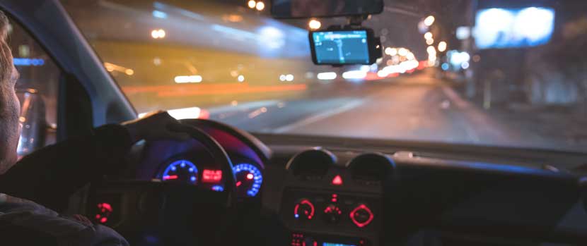 야간운전하기 1M이상 먼거리